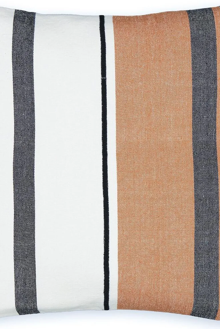 غطاء وسادة ديكور قطن مخطط قياس 45*45 سم