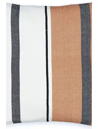 غطاء وسادة ديكور قطن مخطط قياس 45*45 سم