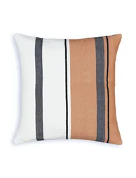 غطاء وسادة ديكور قطن مخطط قياس 45*45 سم - 2