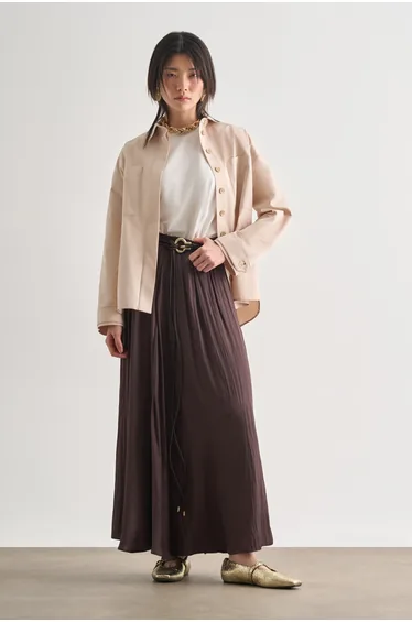 Mizalle Premium Pure Cotton Oversize Jacket Shirt