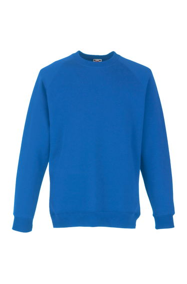 Fruit Of The Loom Childrens Unisex Raglan Sleeve Sweatshirt - Royal