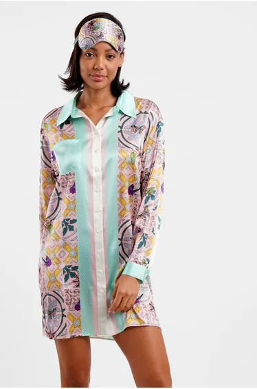 Silk Eye Mask / "Montana Tile"