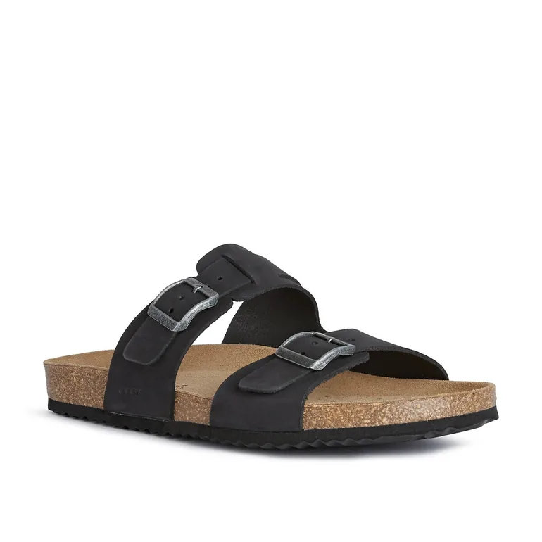 شبشب سلايد جيوكس باللون الأسود بحزام - 1