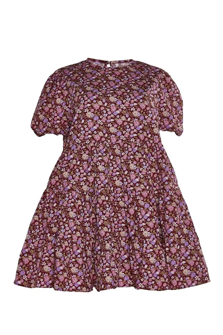 bodycon dress and shoes Mabel Dress in Burgundy