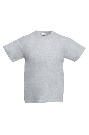 Fruit Of The Loom Childrens/Teens Original Short Sleeve T-Shirt - Heather Grey