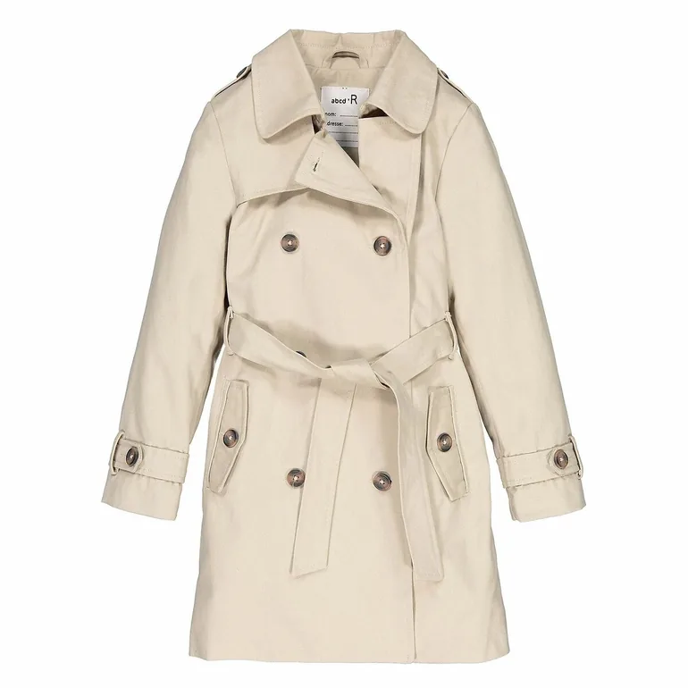 Cotton Belted Trench Coat - 1