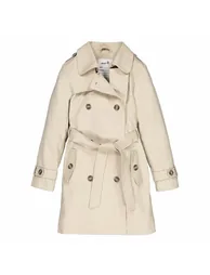 Cotton Belted Trench Coat - 1