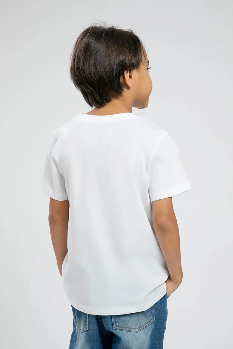 Kids Unisex T Shirt with Saudi Typography Print - 2