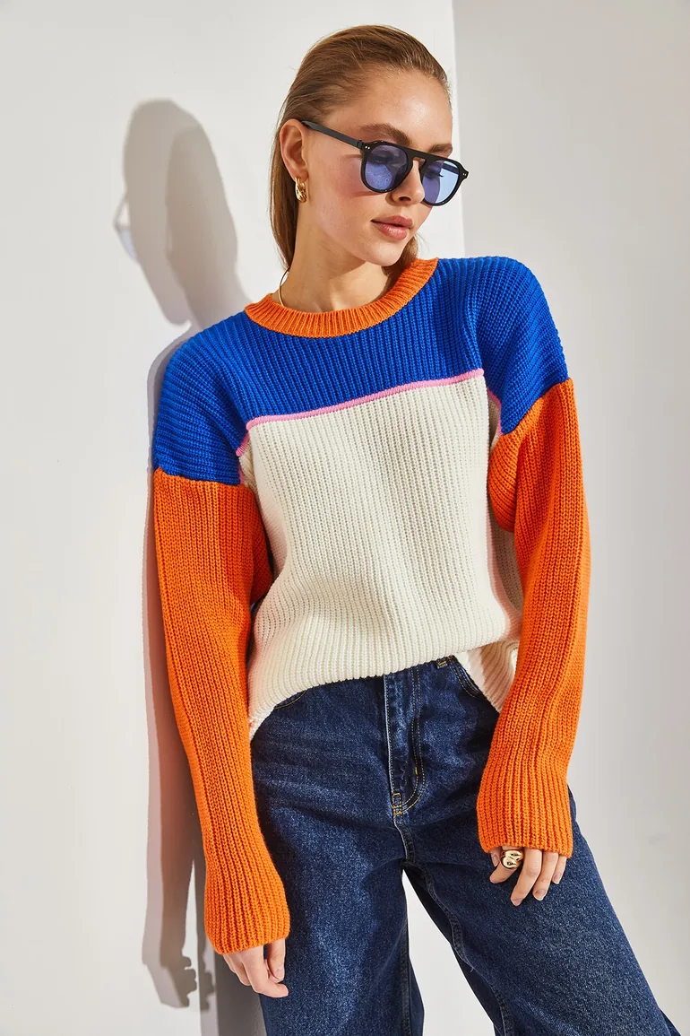 Women's Thessaloniki Knit Crew Neck Knitwear Sweater - 2