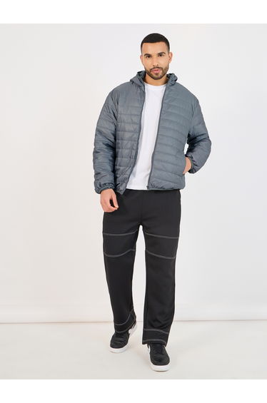 Front Zip Hooded Puffer Jacket