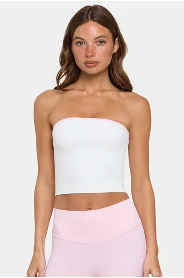 Soft Active Bandeau Top in Cotton Candy