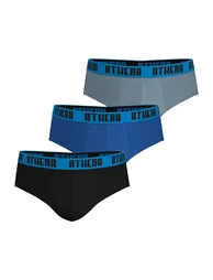 Pack of 3 Basic Color Cotton Briefs - 1