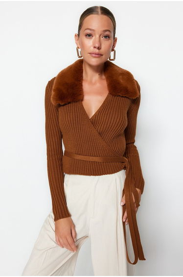 Sweater - Brown - Slim fit