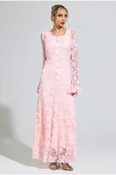 Protagoras Pink Mermaid Formal Dress