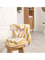 منشفة إستحمام قطن مخططة - 3