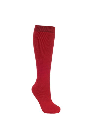 Trespass Adults Unisex Tubular Luxury Wool Blend Ski Tube Socks - Red