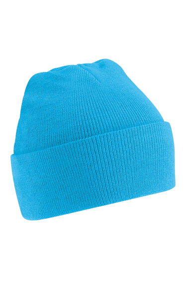 Beechfield Soft Feel Knitted Winter Hat - Surf Blue