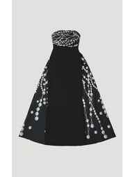 Archive Collection - Pearl Chain Print Corset Maxi Dress - 3