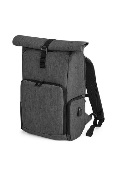 Quadra Q-tech Charge Roll-top Backpack - Granite Marl