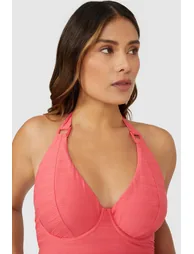 Gorgeous DD+ Non Pad Plunge Tankini Top - pink - 2