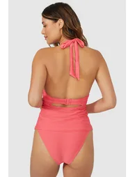 Gorgeous DD+ Non Pad Plunge Tankini Top - pink - 3