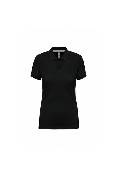Kariban Womens/Ladies Pique Anti-Bacterial Polo Shirt - Black