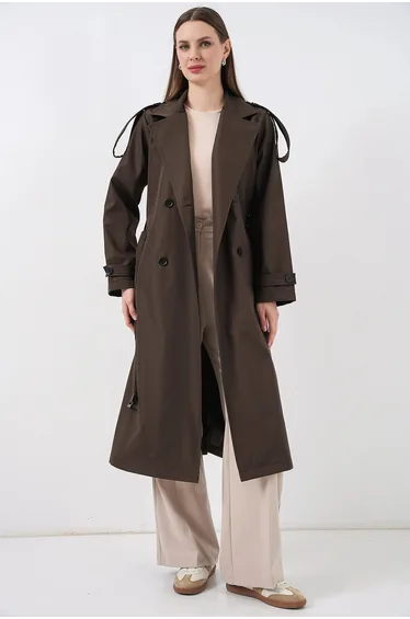 BDART Double Breasted Long Trench Coat
