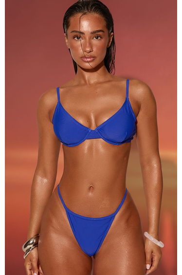 Cobalt Basic Thong Bikini Bottom