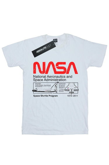 NASA Boys Classic Space Shuttle T-Shirt - White