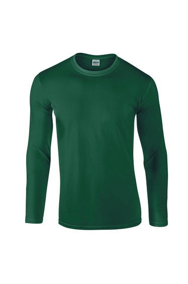 Gildan Unisex Adult Softstyle Long-Sleeved T-Shirt - Fan Dark Green