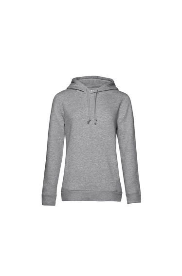 B&C Womens/Ladies Organic Hoodie - Grey Heather