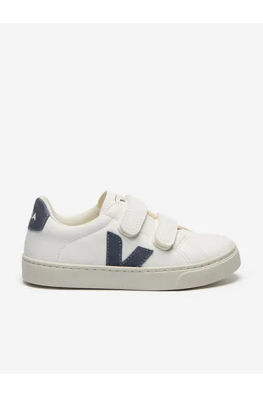 حذاء رياضة ولادي جلد - أبيض