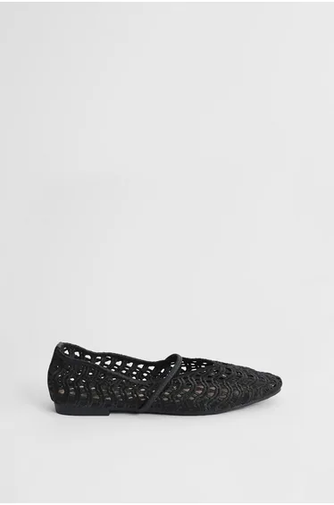 Lacie Open Weave Mary Jane Ballet Pumps