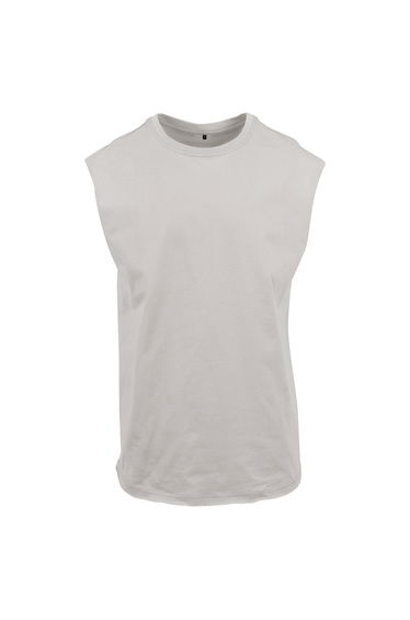 New Morning Studios Mens Plain Sleeveless T-Shirt - Light Asphalt