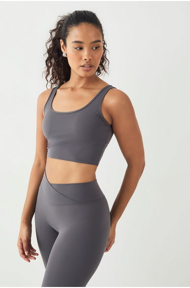 DSGN Studio Sculpt Padded Sports Bra - charcoal