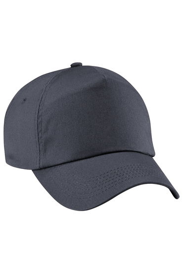 Beechfield Unisex Plain Original 5 Panel Baseball Cap (Pack of 2) - Graphite Grey