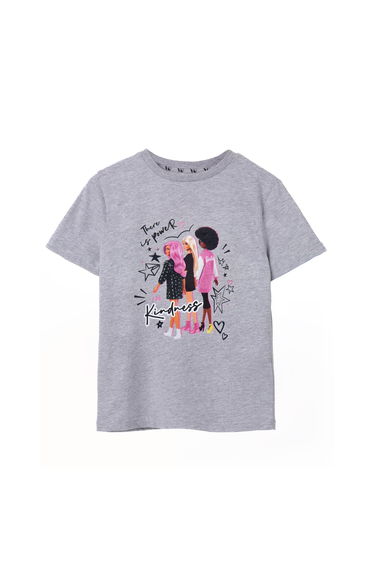 Barbie Girls There Is Power In Kindness Pose Marl Short-Sleeved T-Shirt