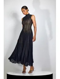 Janet High Neck Sleeveless Maxi Dress - 4