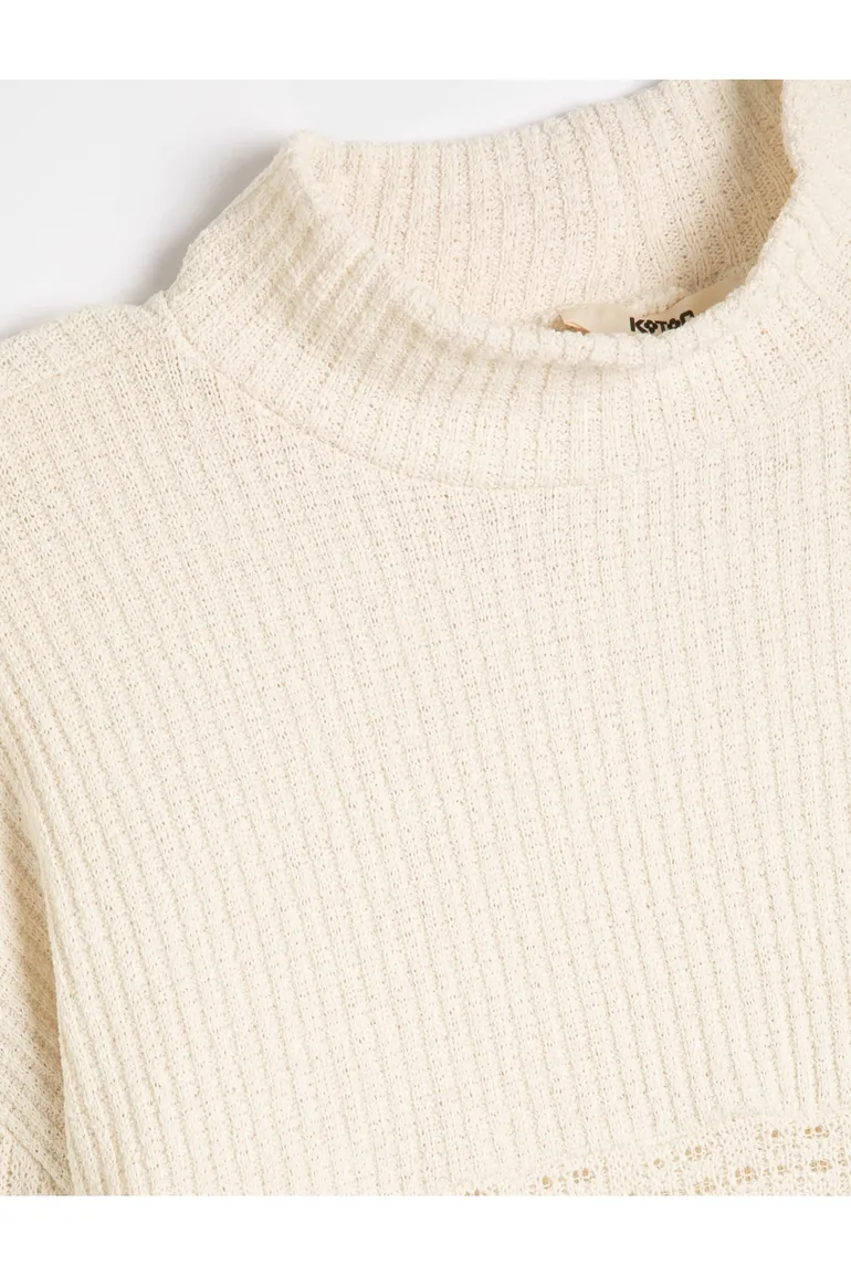 Women's Beige Sweater - 2