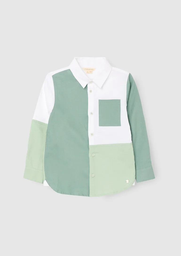 Jude Colour Block Oxford Shirt - 4