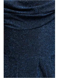 Goddiva Lurex Cowl Neck Jumpsuit - Royalblue - 3