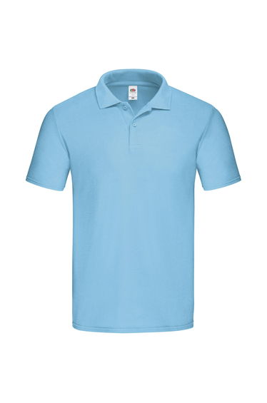 Fruit Of The Loom Mens Original Polo Shirt - Sky Blue