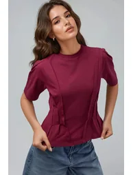 Fitted Crew Neck T-Shirt - 2