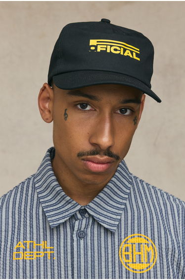 5 Panel Racing Cap - black