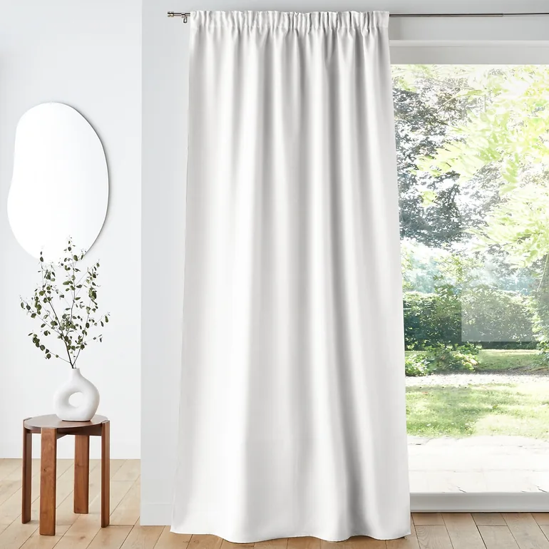 Voda Double-Sided Single Blackout Curtain with Gathered Header