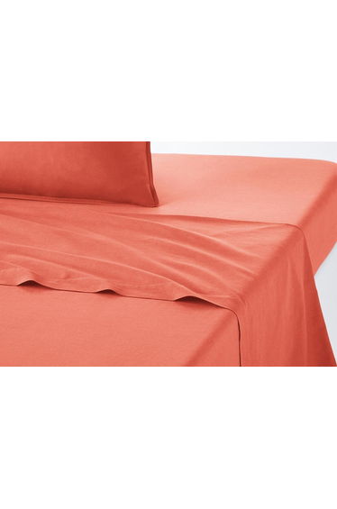 Scenario Plain Washed Cotton Flat Sheet