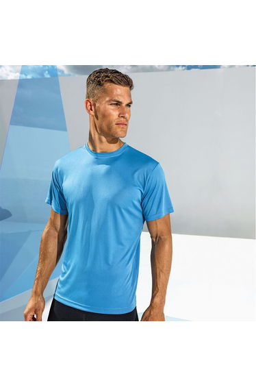 Tri Dri Mens Short Sleeve Lightweight Fitness T-Shirt - Sapphire