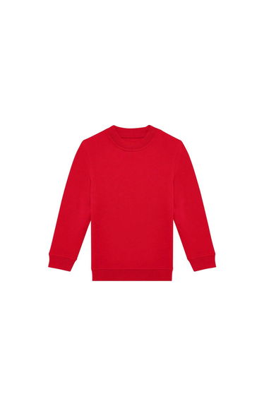 B&C Childrens/Kids ID.332 Crew Neck Sweatshirt - Red