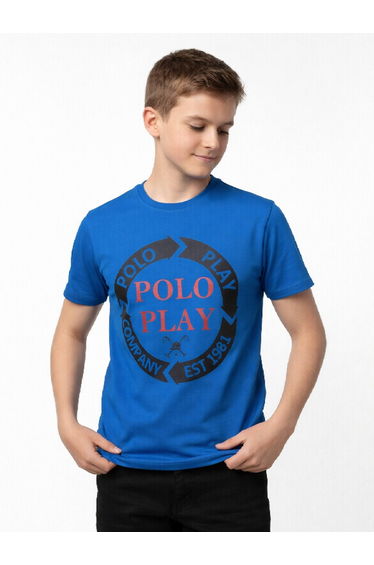 Teen Boys Graphic Logo Crew Neck T-Shirt