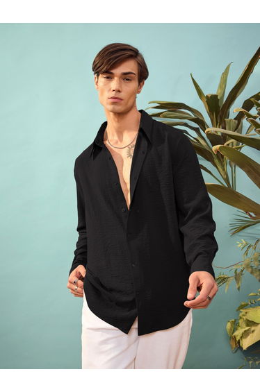 Textured Relaxed Fit Shirt